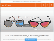 Tablet Screenshot of eyeqglasses.com